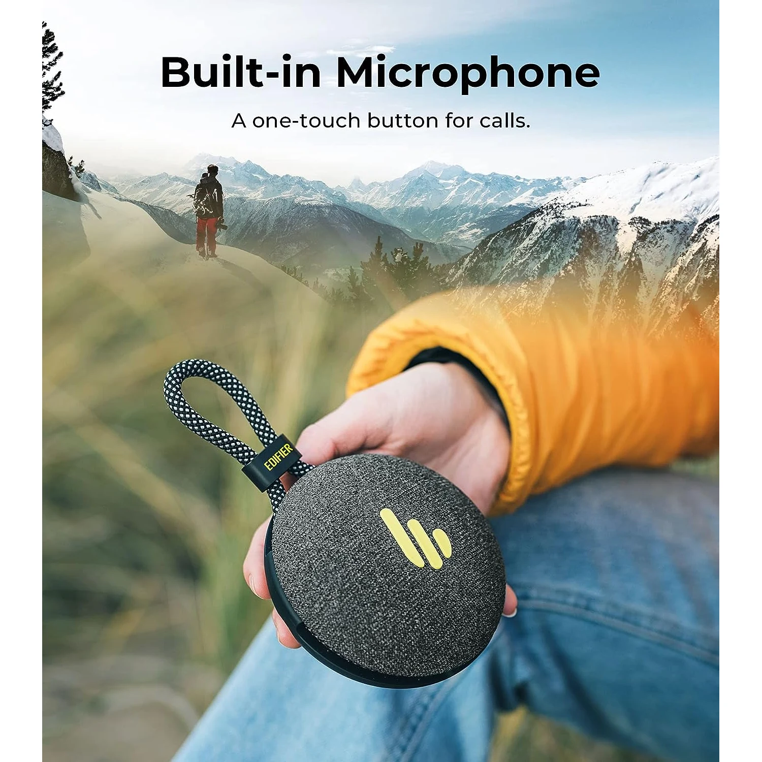 Edifier MP100 Plus Portable Mini Bluetooth Speaker, Black - зураг 5