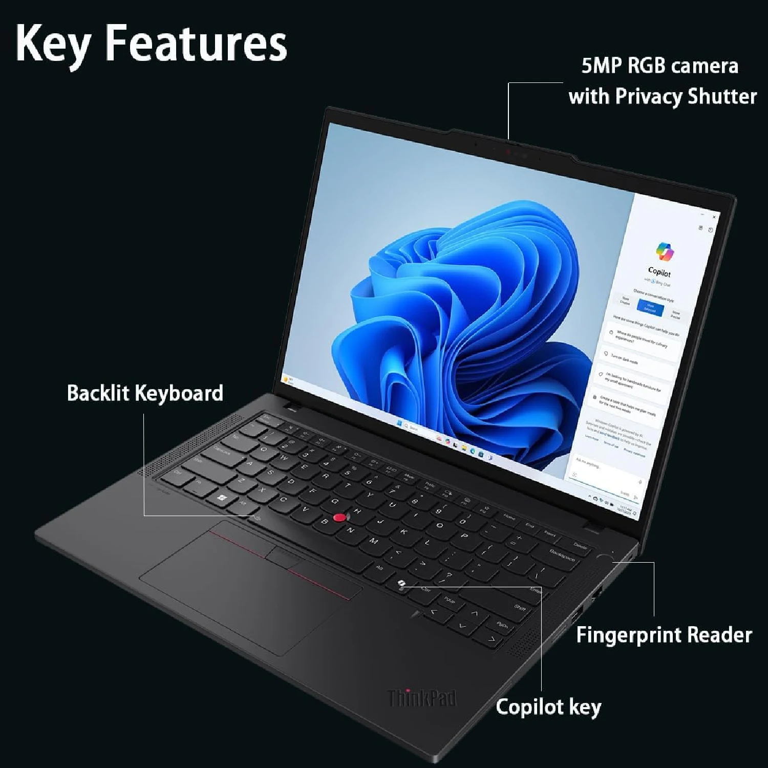 Lenovo ThinkPad T14 Gen6 UItra5-225H 32GB 1TB SSD FHD 4G Black / Зөөврийн компьютер / - зураг 6