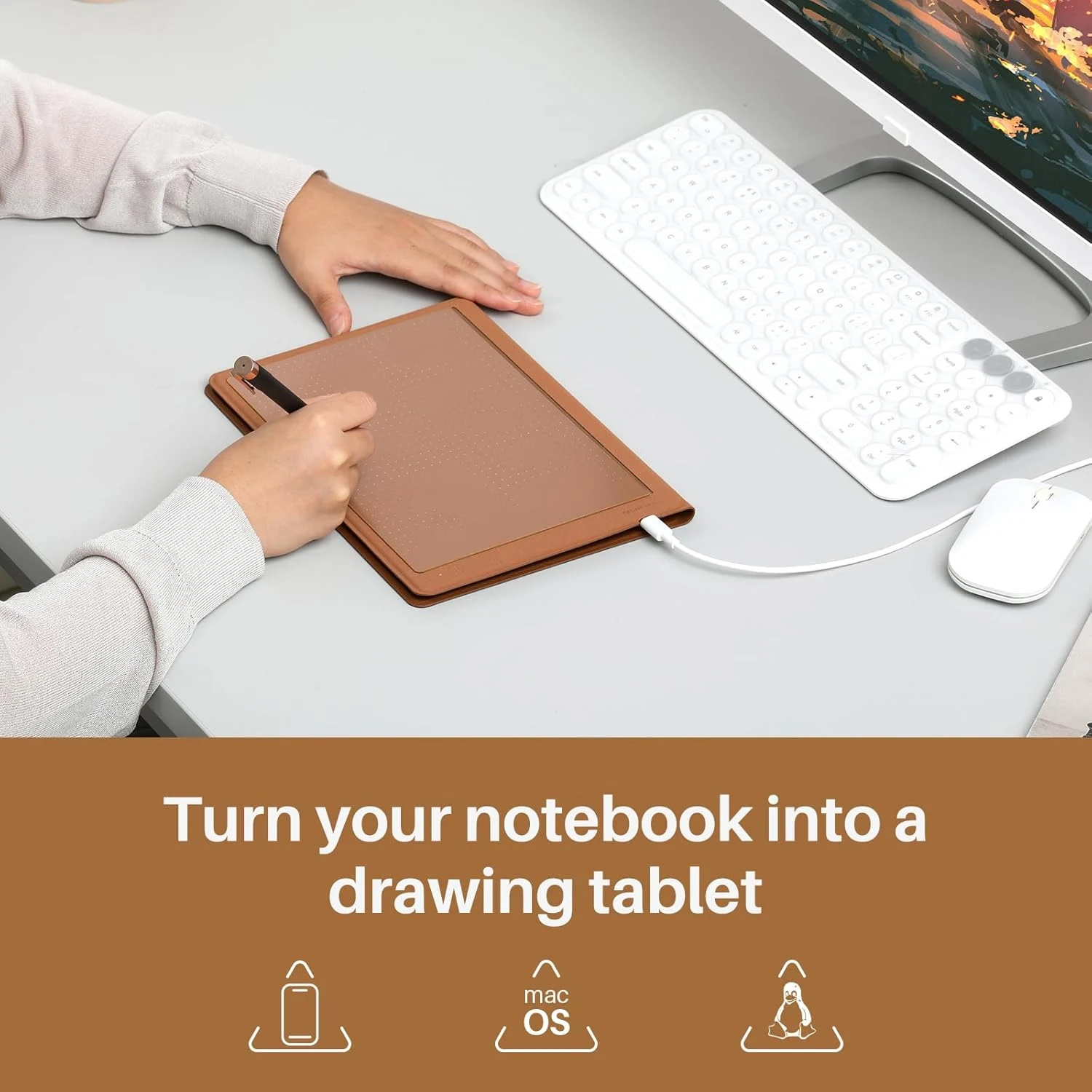 Huion A4 Smart Bluetooth Note Taking Tablet (Зурдаг Таблет) - зураг 4
