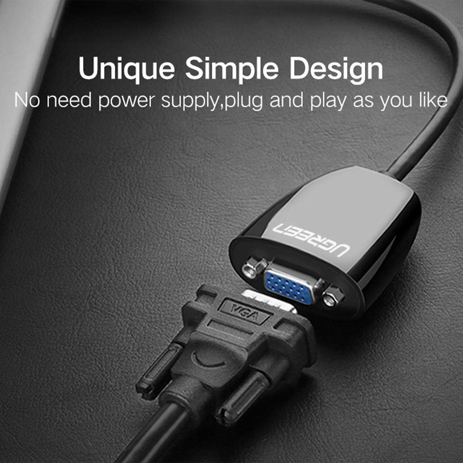 UGREEN HDMI Male to VGA Female Converter (40253) - зураг 4