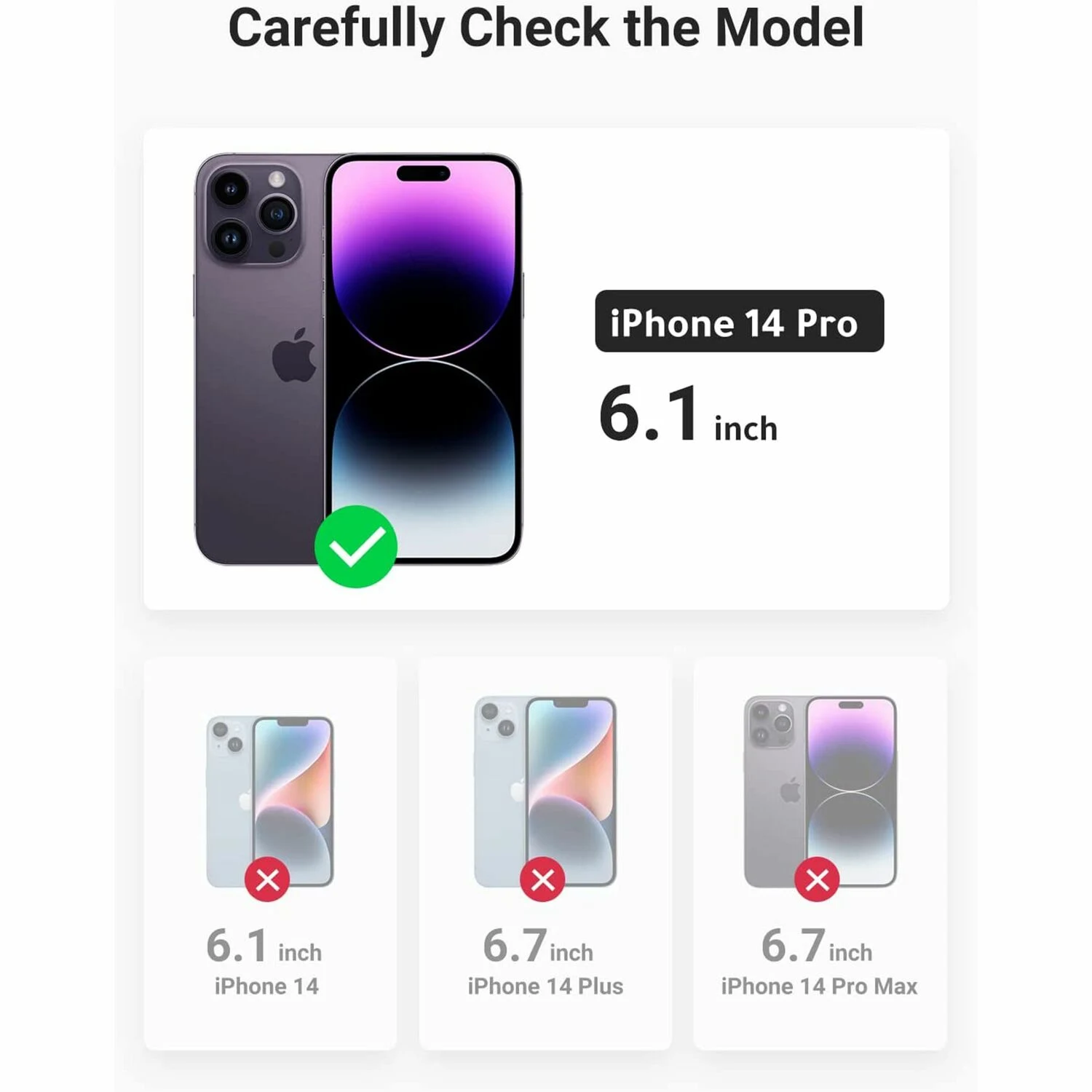 UGREEN Clear Magnetic Protective Case for iPhone 14 Pro (90936) - зураг 2