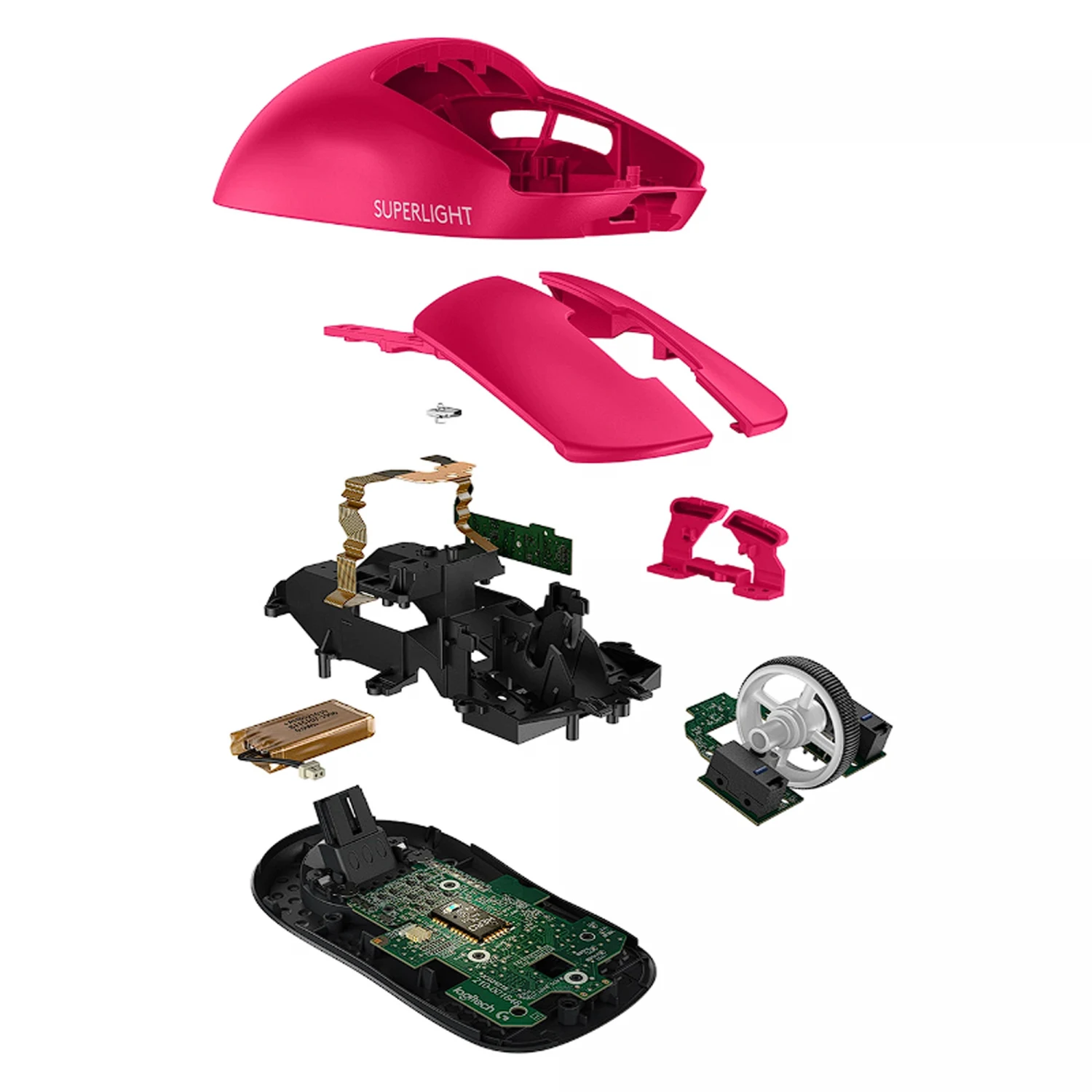 Logitech G Pro X Superlight Wireless Gaming Mouse, Pink - зураг 3