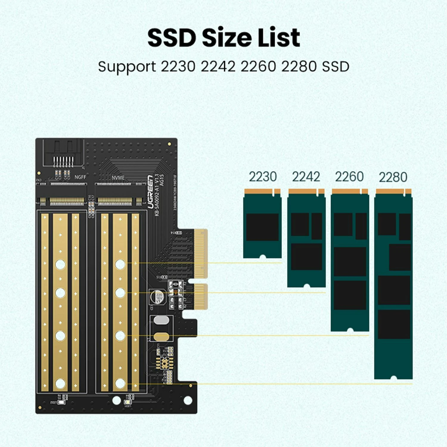 UGREEN PCIe Expansion Card to M.2 NVME Port 70504 ( Шилжүүлэгч, Хөрвүүлэгч ) - зураг 4