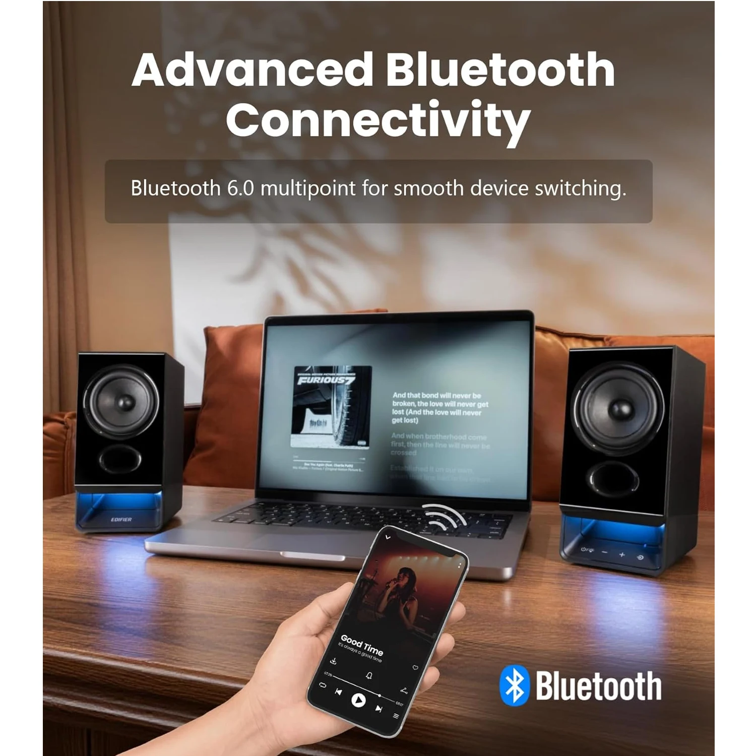 Edifier R20BT USB-Powered Speaker with Bluetooth, Black / Чанга яригч / - зураг 9