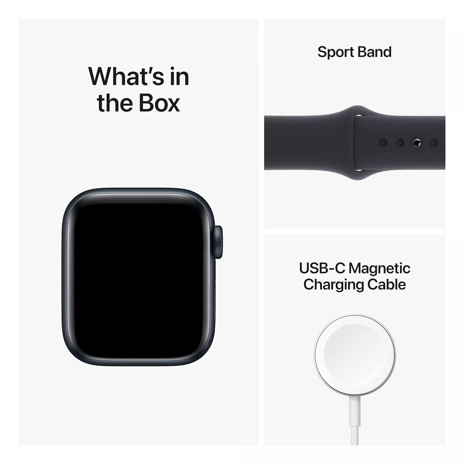 Apple Watch SE (2nd Gen) GPS 44mm Midnight Aluminium Case with Midnight Sport Band (S/M) /MXEJ3/ - зураг 6