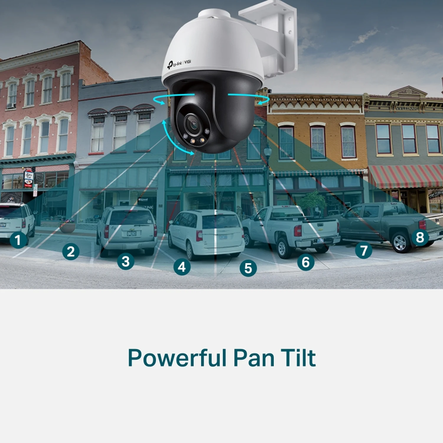 TP-Link VIGI C540 4MP Outdoor Full-Color Pan Tilt Network Camera / Хөдөлгөөнт Гадаа Хяналтын Камер / - зураг 3