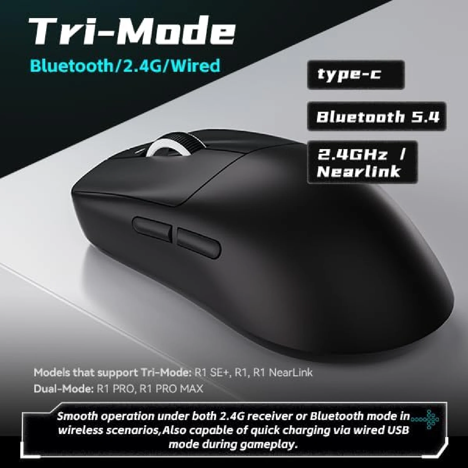 ATK Dragonfly VXE R1 Pro Wireless Gaming Mouse White - зураг 5