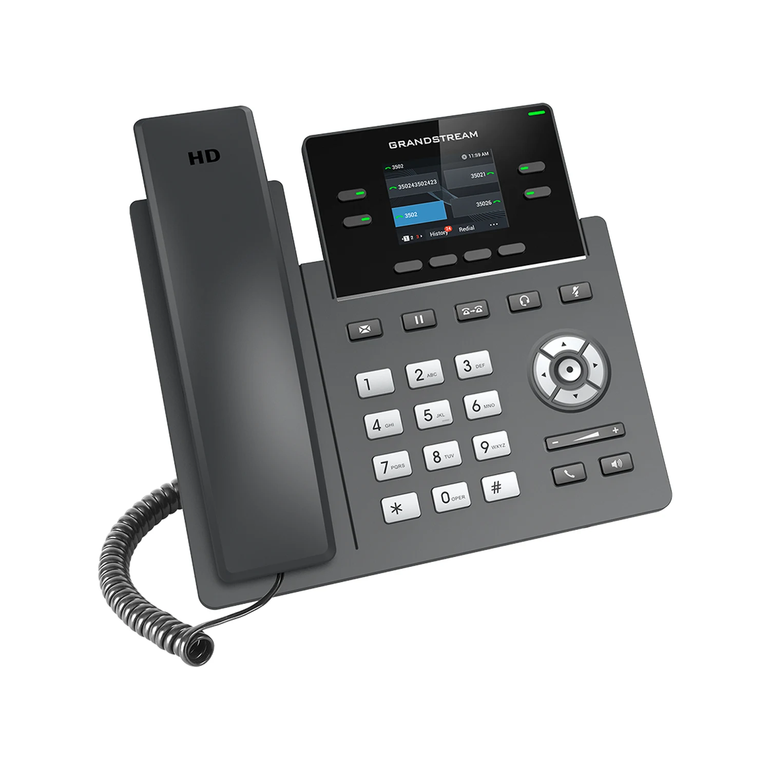 Grandstream GRP2612P 4-Line Carrier-Grade IP Phone with POE / Дотуур Суурин утас / - зураг 3