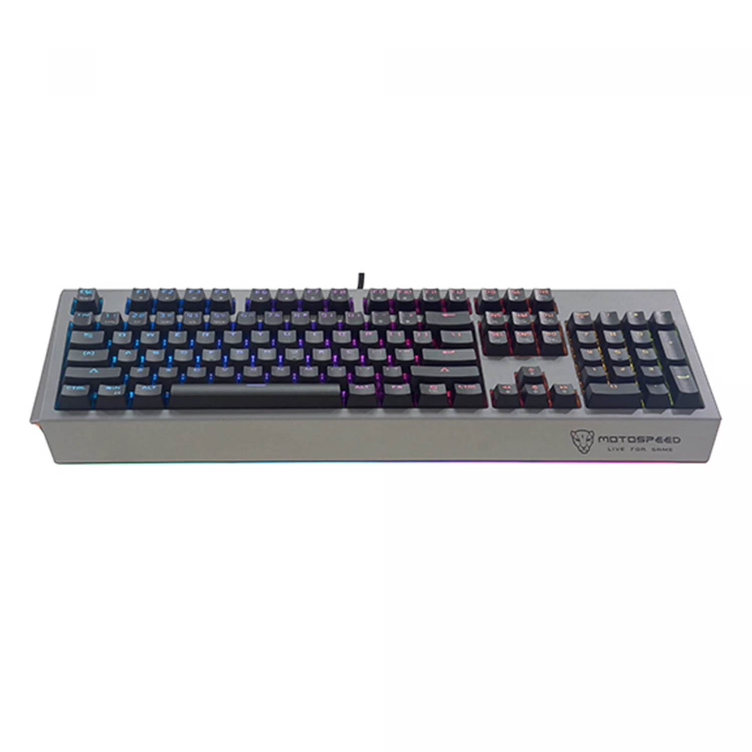 Motospeed CK99 Wired Mechanical Gaming Keyboard with RGB, Black - зураг 2