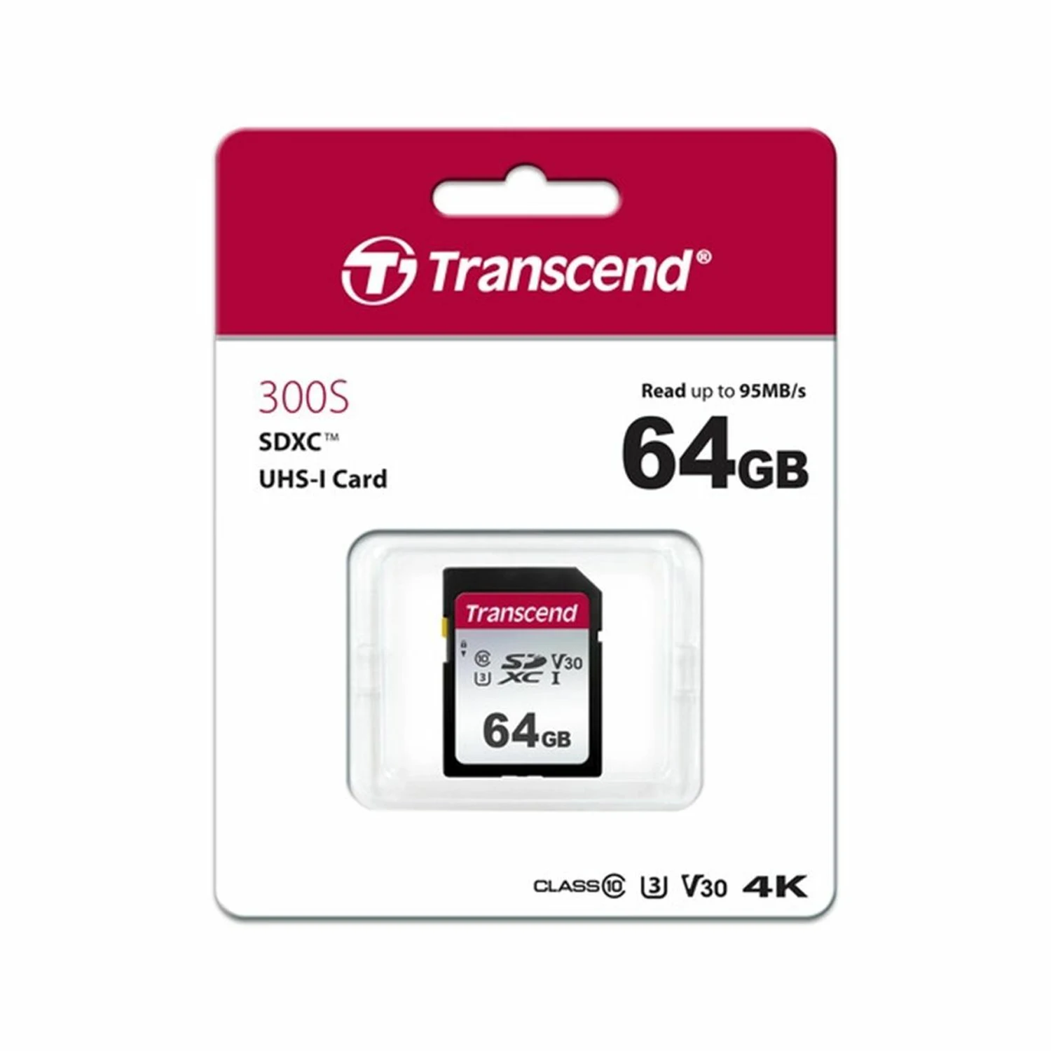 Transcend 64GB 300S UHS-I SDXC 90MB/s SD Memory Card /TS64GSDC300S/ - зураг 2
