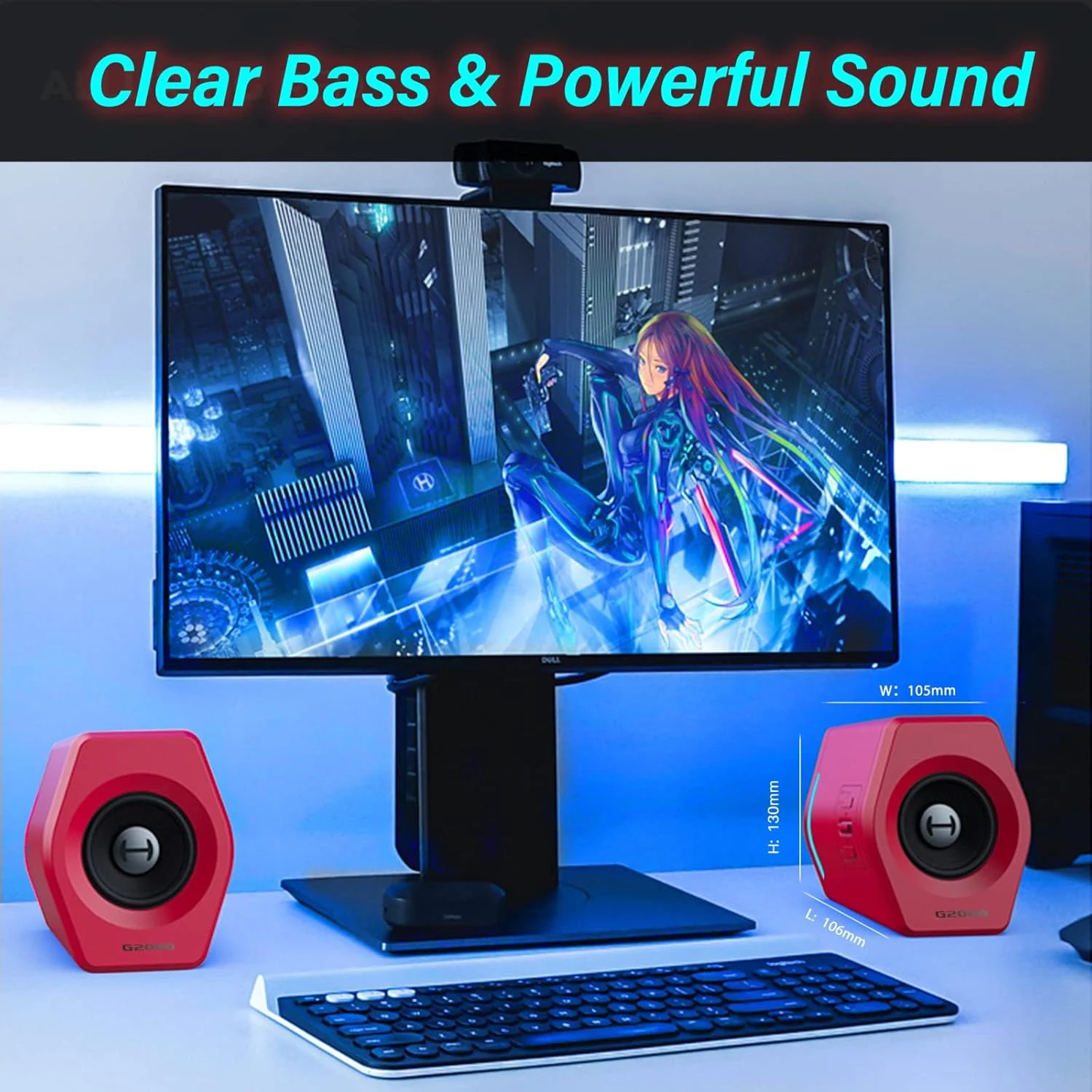 Edifier HECATE G2000 Bluetooth Gaming Speaker, Red / Чанга яригч / - зураг 8