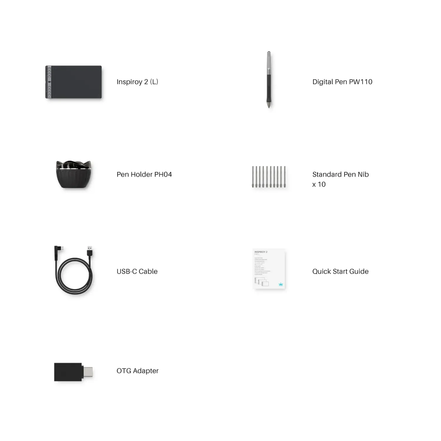 Huion Inspiroy 2L H1061P Large Graphic Drawing Pen Tablet / Зурдаг Таблет / - зураг 4