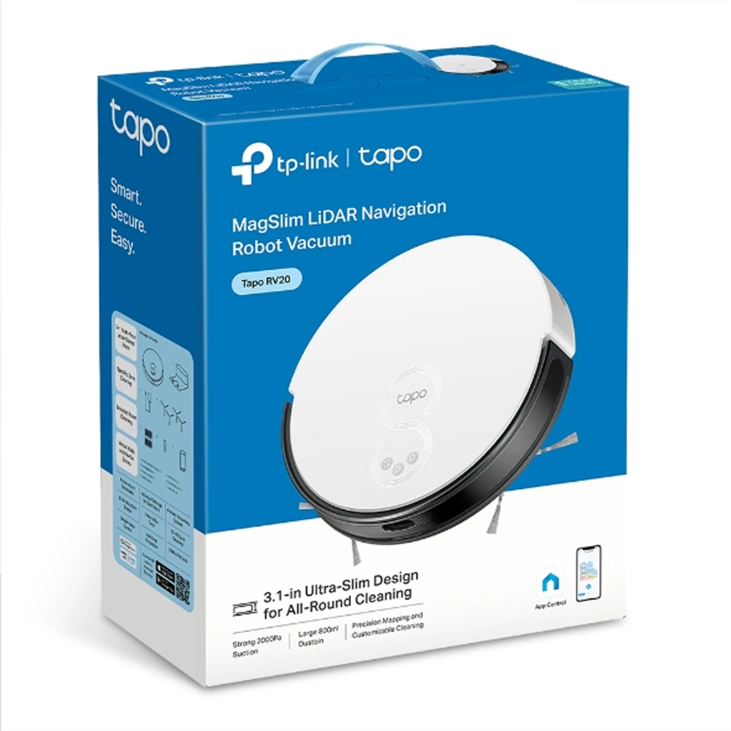 Tapo RV20 MagSlim LiDAR Navigation Robot Vacuum & Mop / Ухаалаг тоос сорогч /