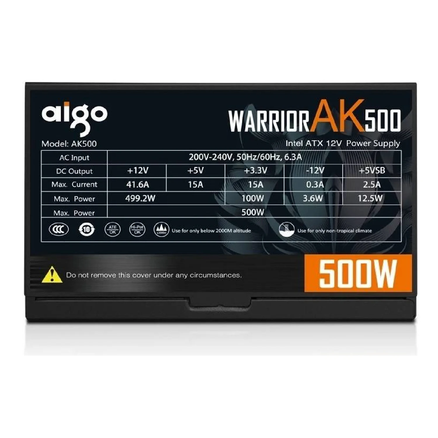 Aigo Power 500W Dark Knight 650DK Desktop Power Supply / Тэжээлийн блок / - зураг 3