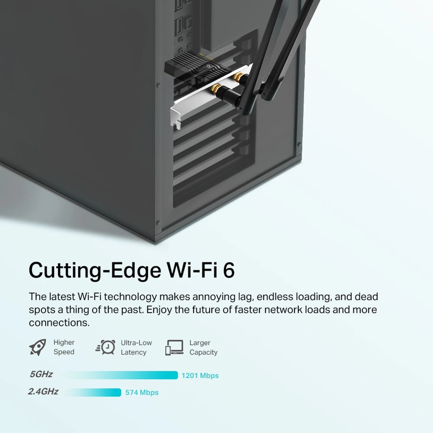 TP-Link Archer TX20E AX1800 Wi-Fi 6 Bluetooth 5.2 PCIe Adapter - зураг 2