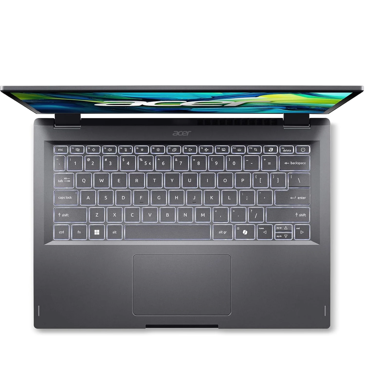Acer Aspire Spin 14 ASP14-51N-70S3, Intel Core Ultra 7-155U, DDR5 16GB RAM, 512GB PCIe Gen4 SSD, Intel Arc Graphics, 14-inch WUXGA, Win11 Home, Steel Grey - зураг 2