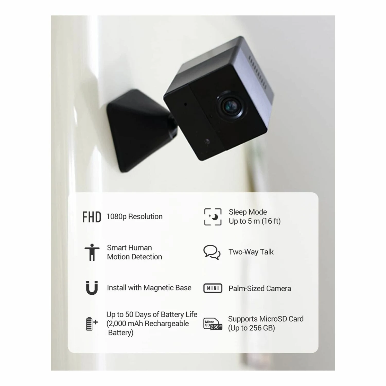 EZVIZ CS-BC2 Wi-Fi Smart Home Battery FHD Camera - зураг 2
