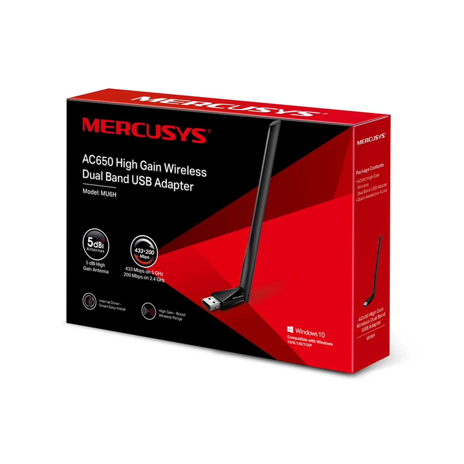 Mercusys MU6H AC650 High Gain Wireless Dual-Band USB Adapter - зураг 5