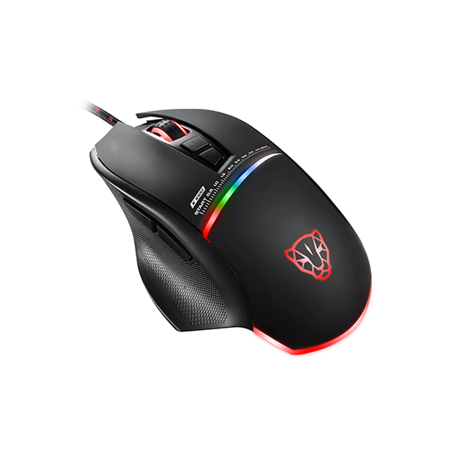 Motospeed V10 Wired Gaming Mouse, Black - зураг 2