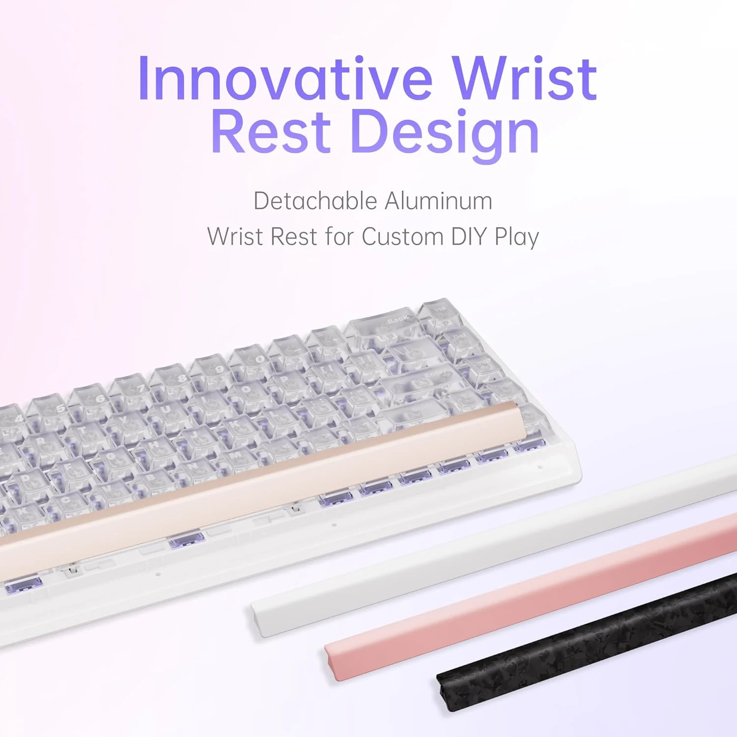 ATK 68RX RGB Hall Effect Magnetic Gaming Keyboard Pink - зураг 4