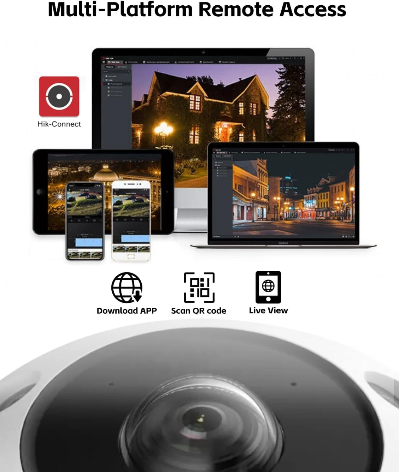 Hikvision 6MP DeepinView Fisheye Network Camera DS-2CD6365G1-IVS / Загасан нүдэт, хяналтын камер / - зураг 6