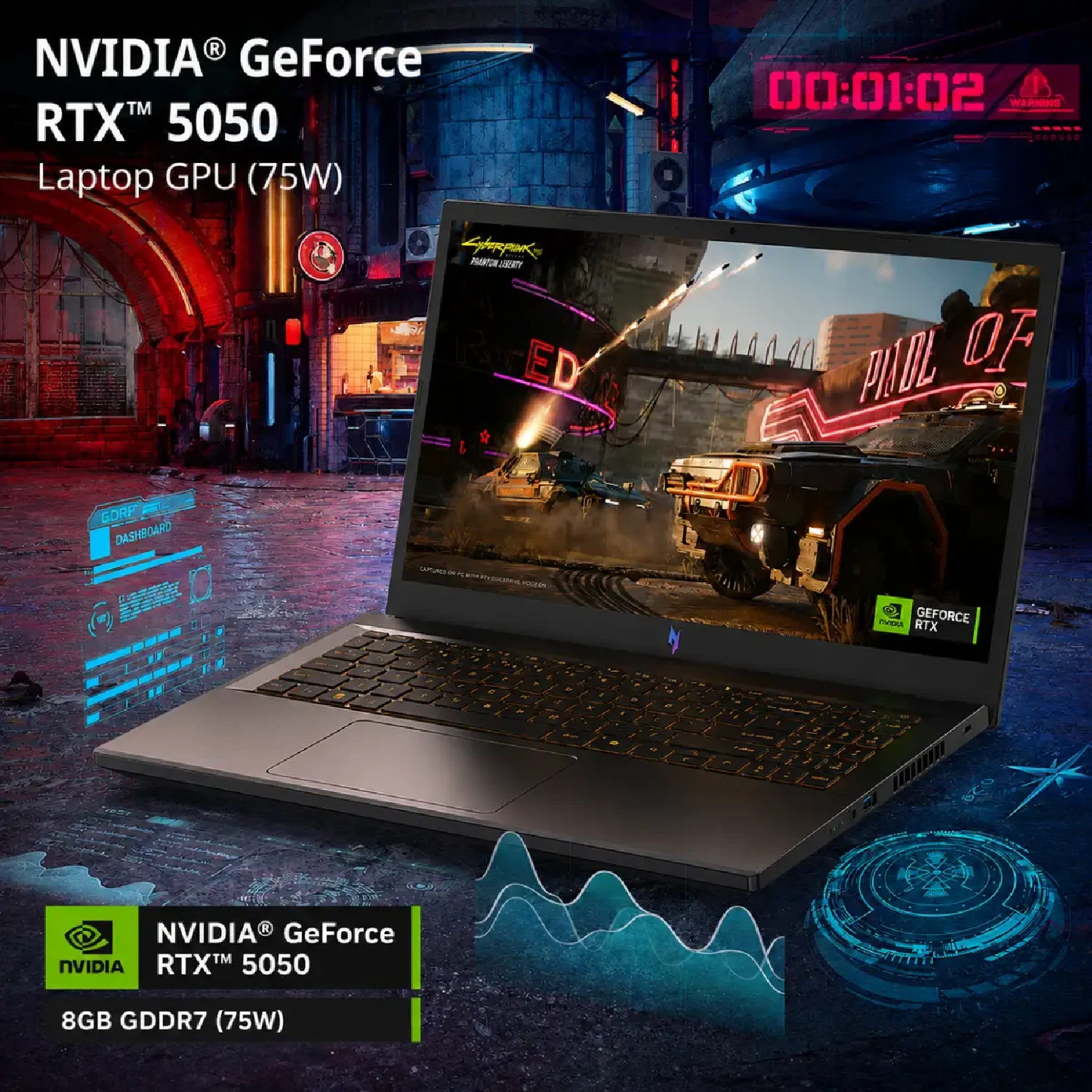Acer Nitro V15-52-766T Laptop Core Ultra 7-240H 16GB DDR4 512GB SSD RTX5050 8GB 15.6" FHD IPS 165Hz ( Зөөврийн компьютер) - зураг 7