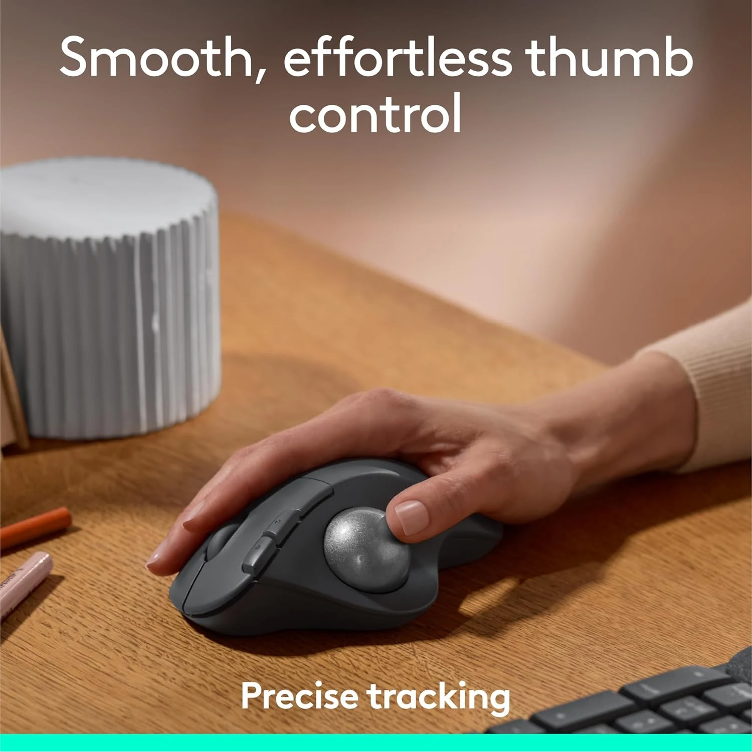 Logitech Ergo M575S Wireless Trackball Mouse Black / Компьютерын Хулгана / - зураг 2