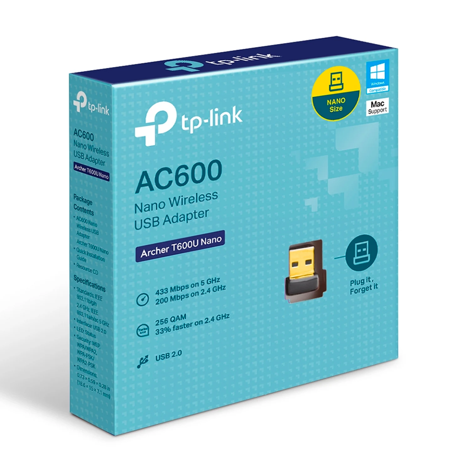 TP-Link Archer T600U Nano AC600 Wireless USB Adapter - зураг 3