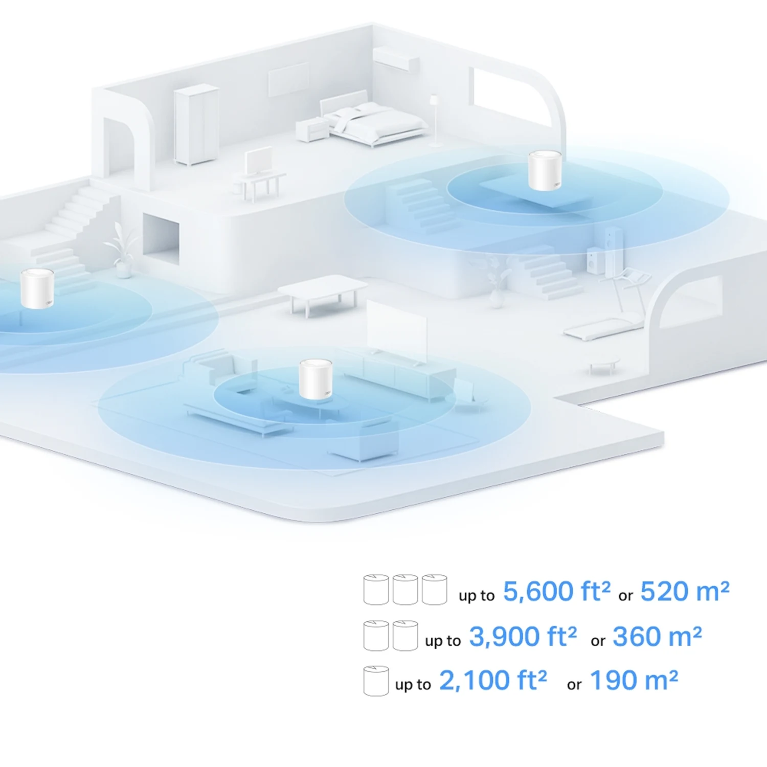 TP-Link Deco X10 (3-pack) AX1500 Whole Home Mesh Wi-Fi 6 System / Свич салаалагч , Сүлжээний Төхөөрөмж / - зураг 3