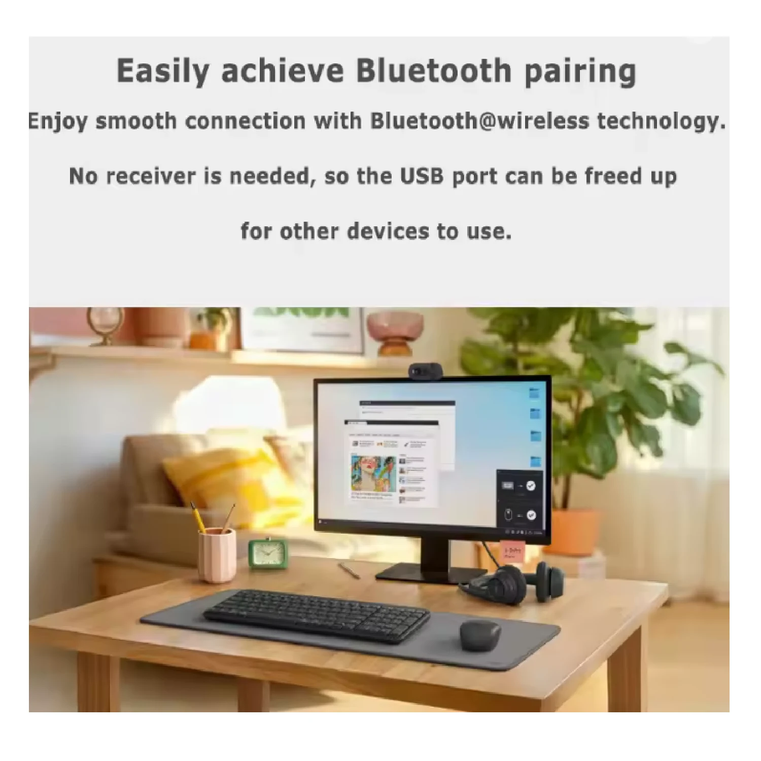 Logitech K251 Bluetooth Wireless Keyboard, White - зураг 2