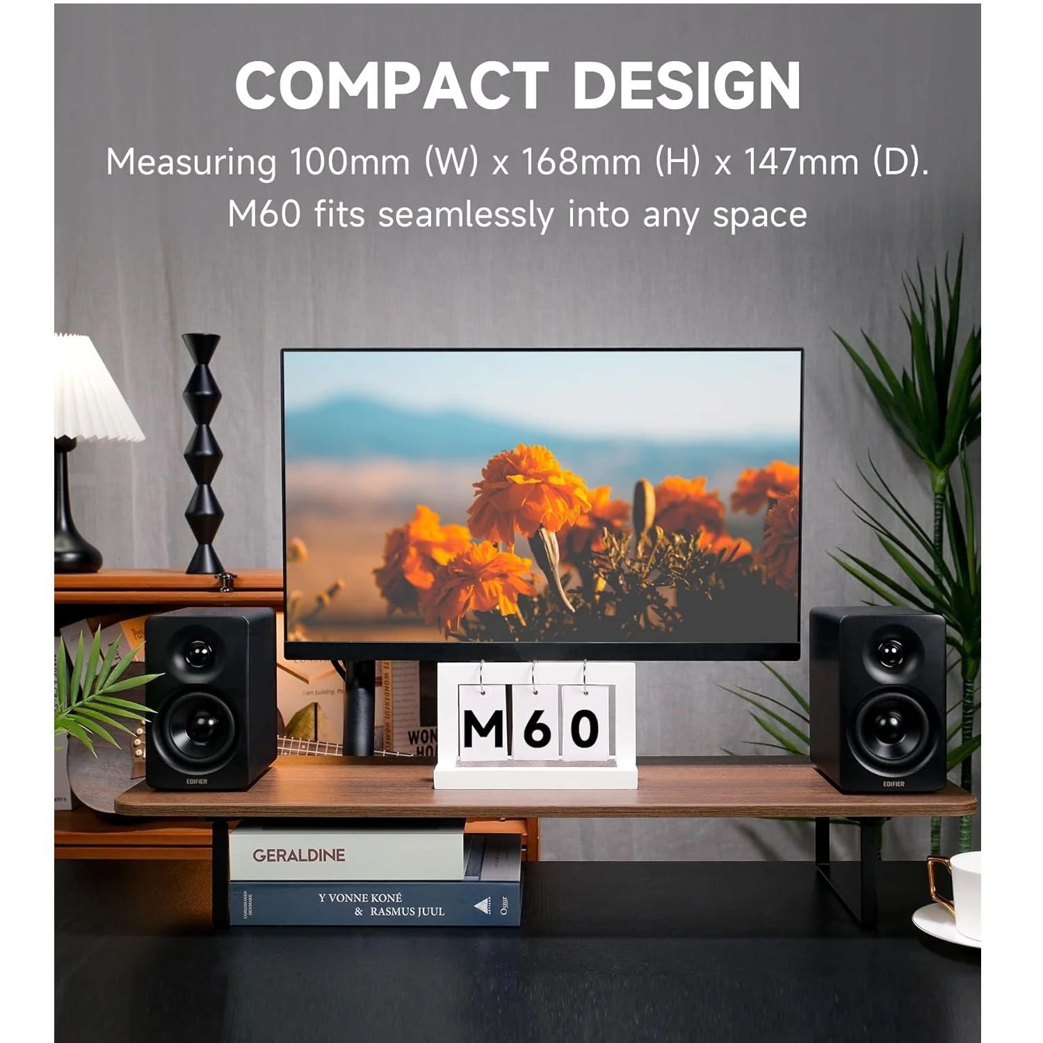 Edifier M60 Desktop 2.0 Multimedia Speaker, Black / Чанга яригч / - зураг 2