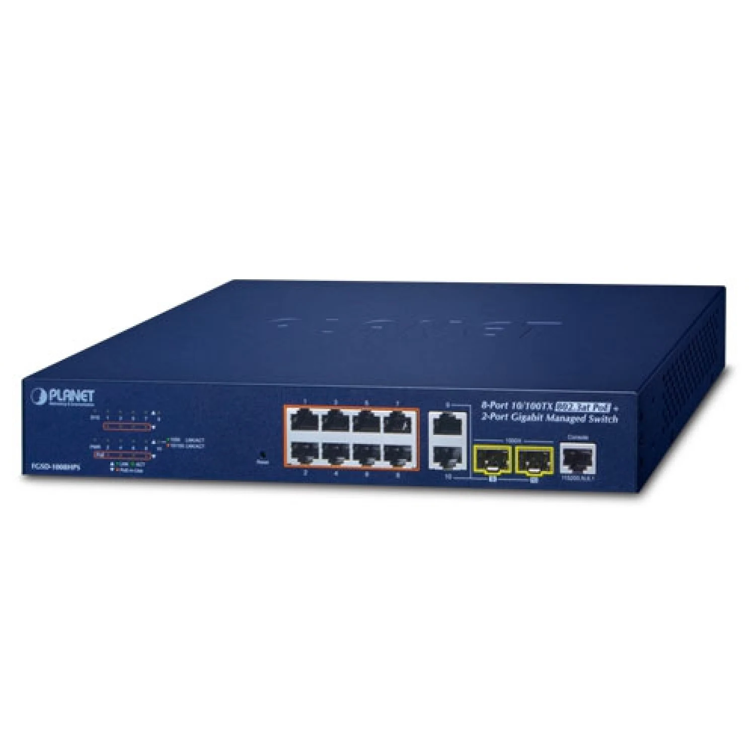 Planet FGSD-1008HPS 8-Port 10/100TX PoE+ Managed Switch / Свич салаалагч , Сүлжээний Төхөөрөмж / - зураг 3