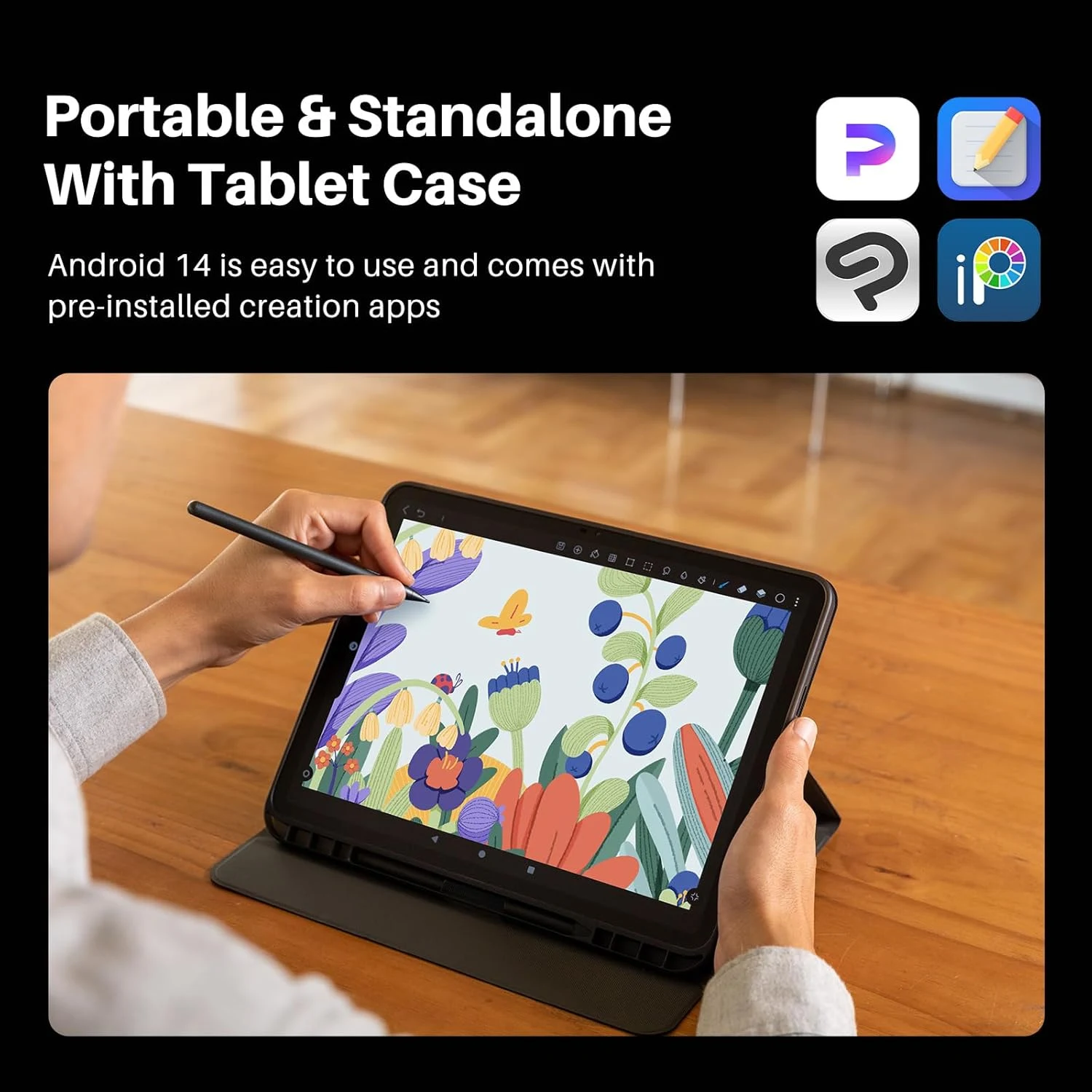 Huion Kamvas Slate 13 KT1201 Graphic Pen Display with li-battery / Зурдаг Таблет / - зураг 4