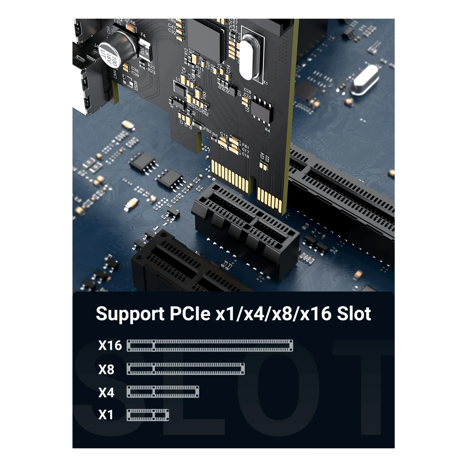 UGREEN PCIe Expansion Card to 4*USB 3.0 Port (30716) - зураг 3