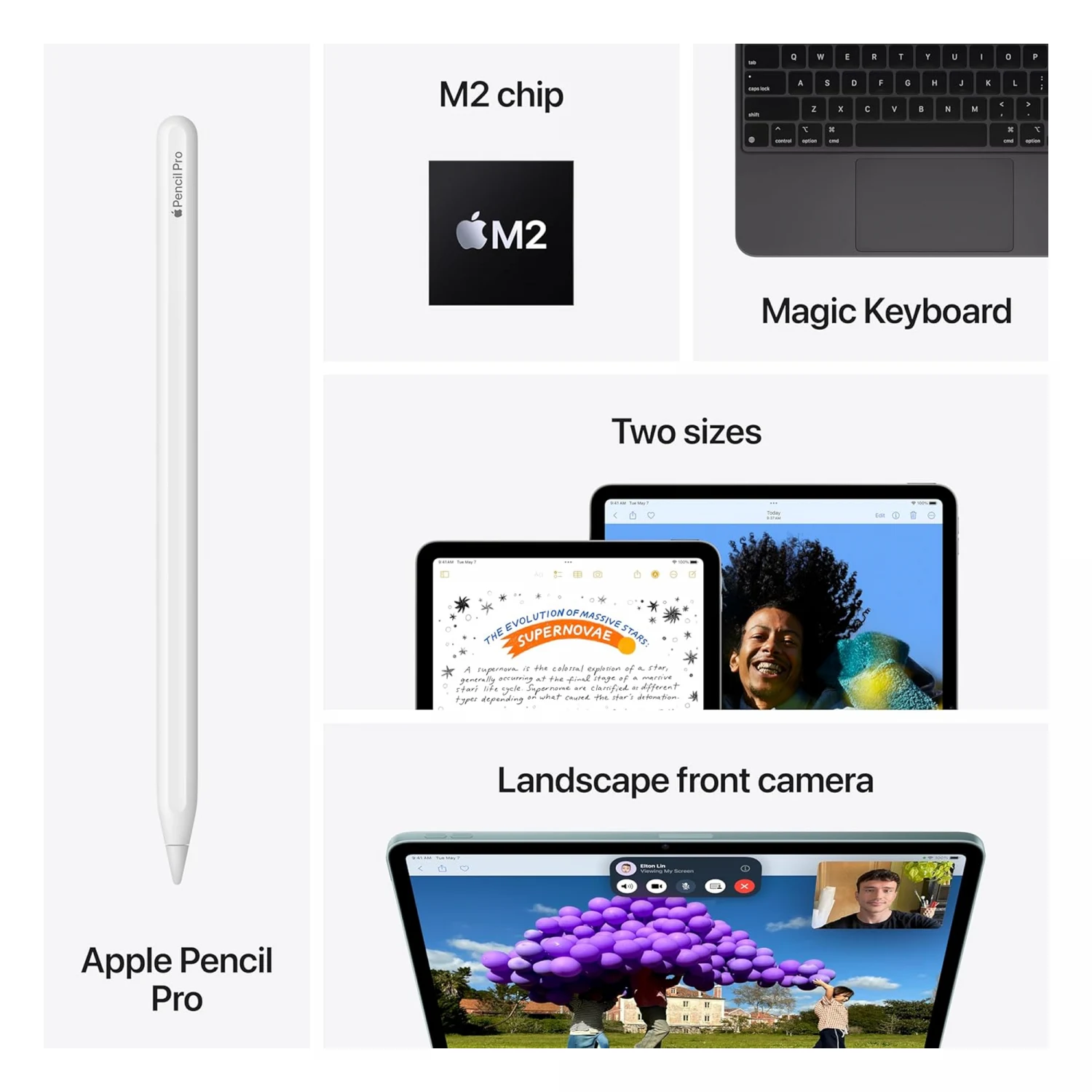 Apple iPad Air 13-inch (2024) M2-chip Wi-Fi + Cellular 256GB Blue /MV6W3/ / Таблет / - зураг 5