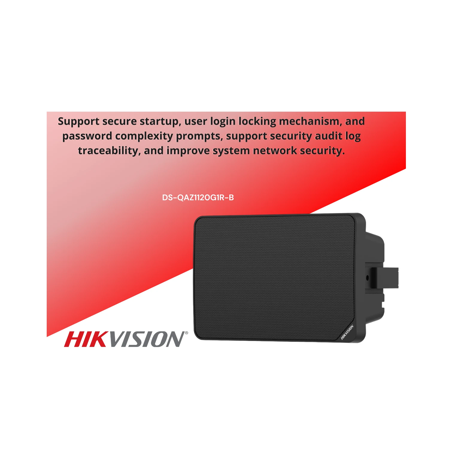 Hikvision 10W Network Cabinet PoE Speaker DS-QAZ1110G1R-BE/BLACK / Зарлан Мэдээлэх / - зураг 3
