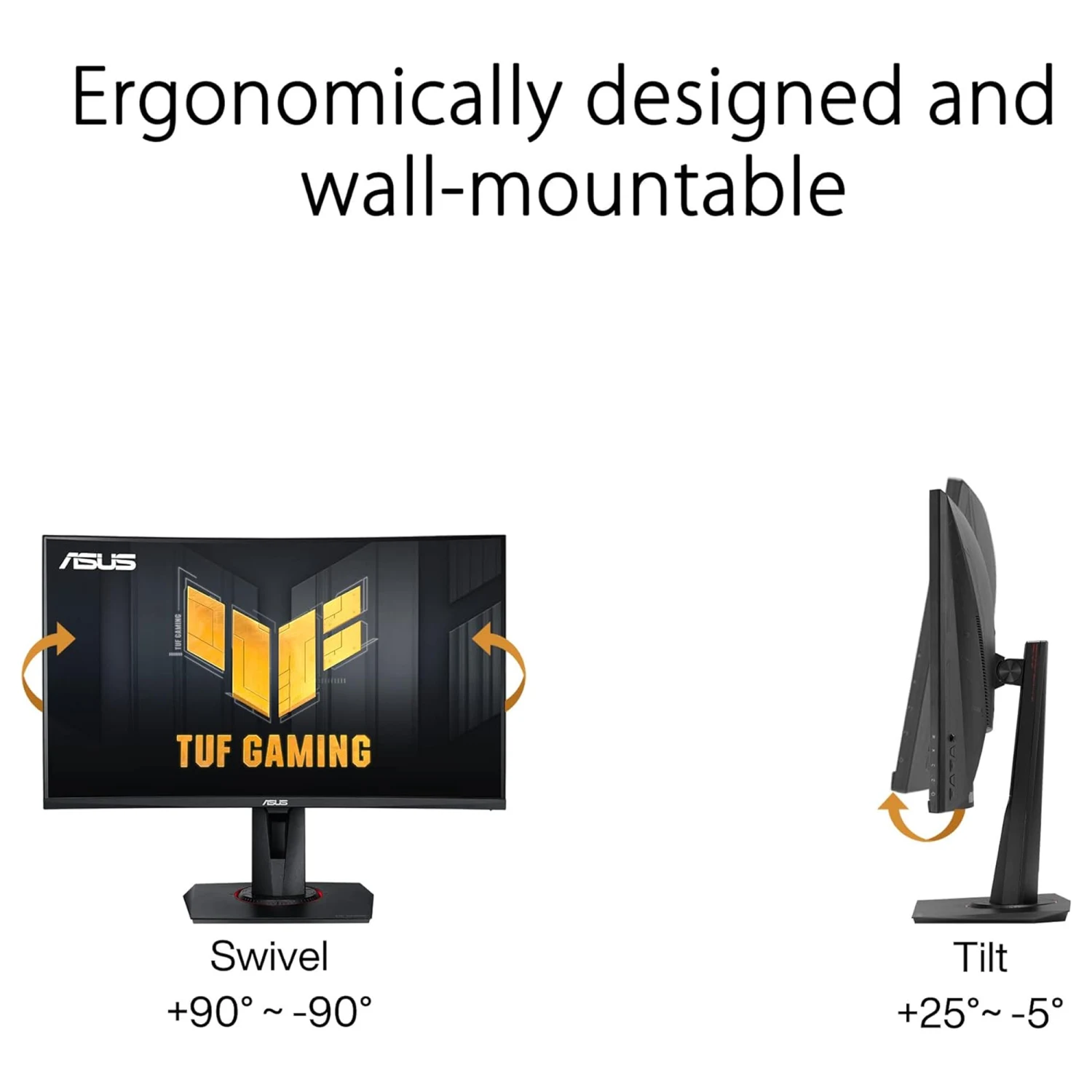 ASUS TUF Gaming VG27VQM 27-inch 240Hz Curved Monitor / Компьютерийн Дэлгэц / - зураг 4