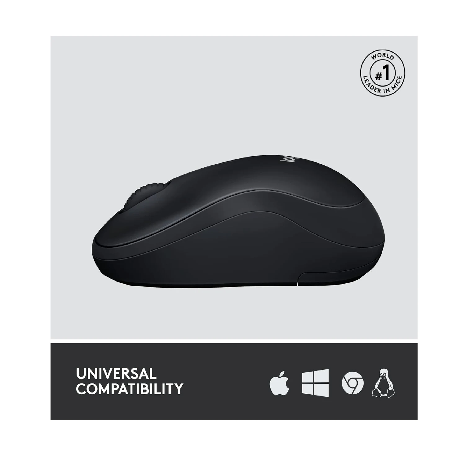Logitech M220 Silent Wireless Mouse, Grey - зураг 3