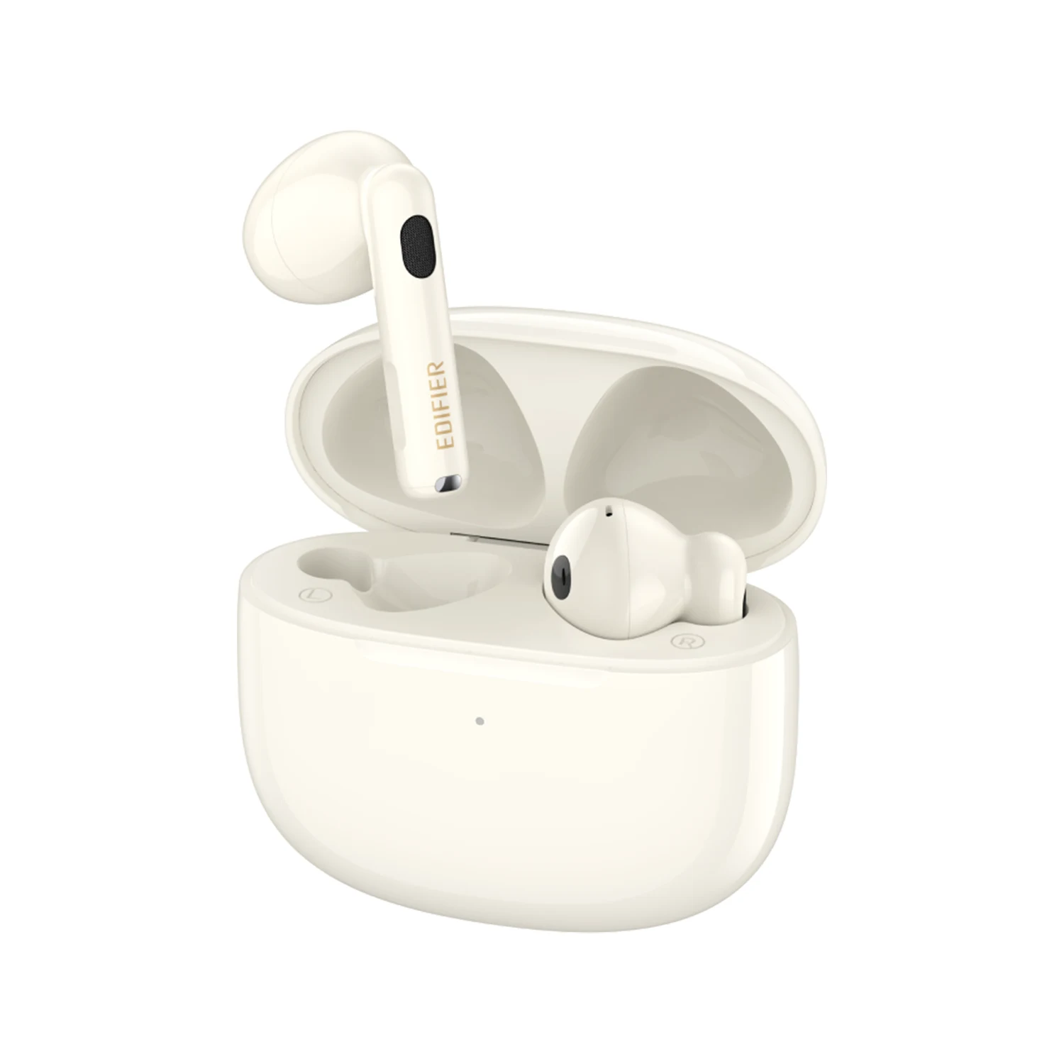 Edifier W320TN True Wireless Noise Canceling Earbuds, Ivory - зураг 4