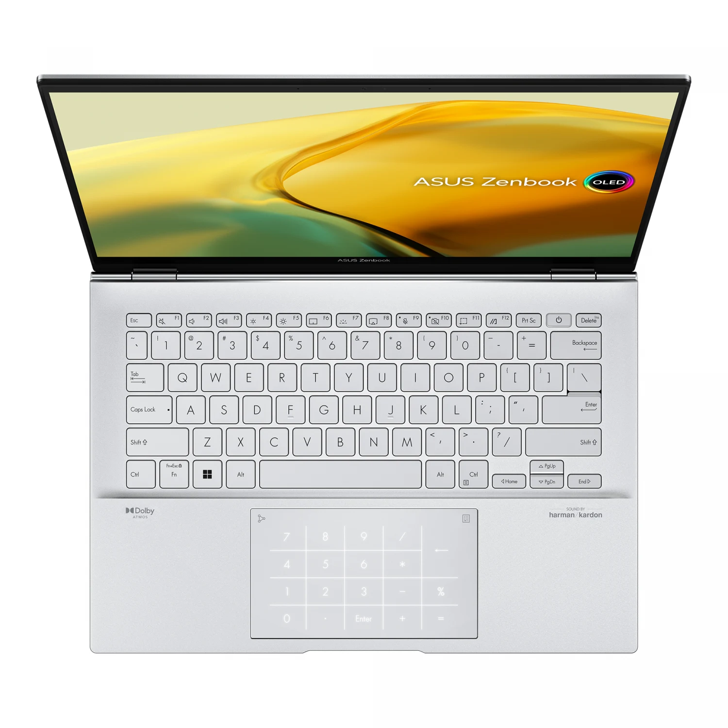ASUS ZenBook 14 OLED UX3402VA-KM621W Intel core i7-13700H, 16GB DDR5 RAM, 512GB PCIe 4.0 NVMe M.2 SSD, Intel Iris Xe Graphics, 2.8K OLED 14 inch, NumberPad, Win11 home, Foggy Silver - зураг 5