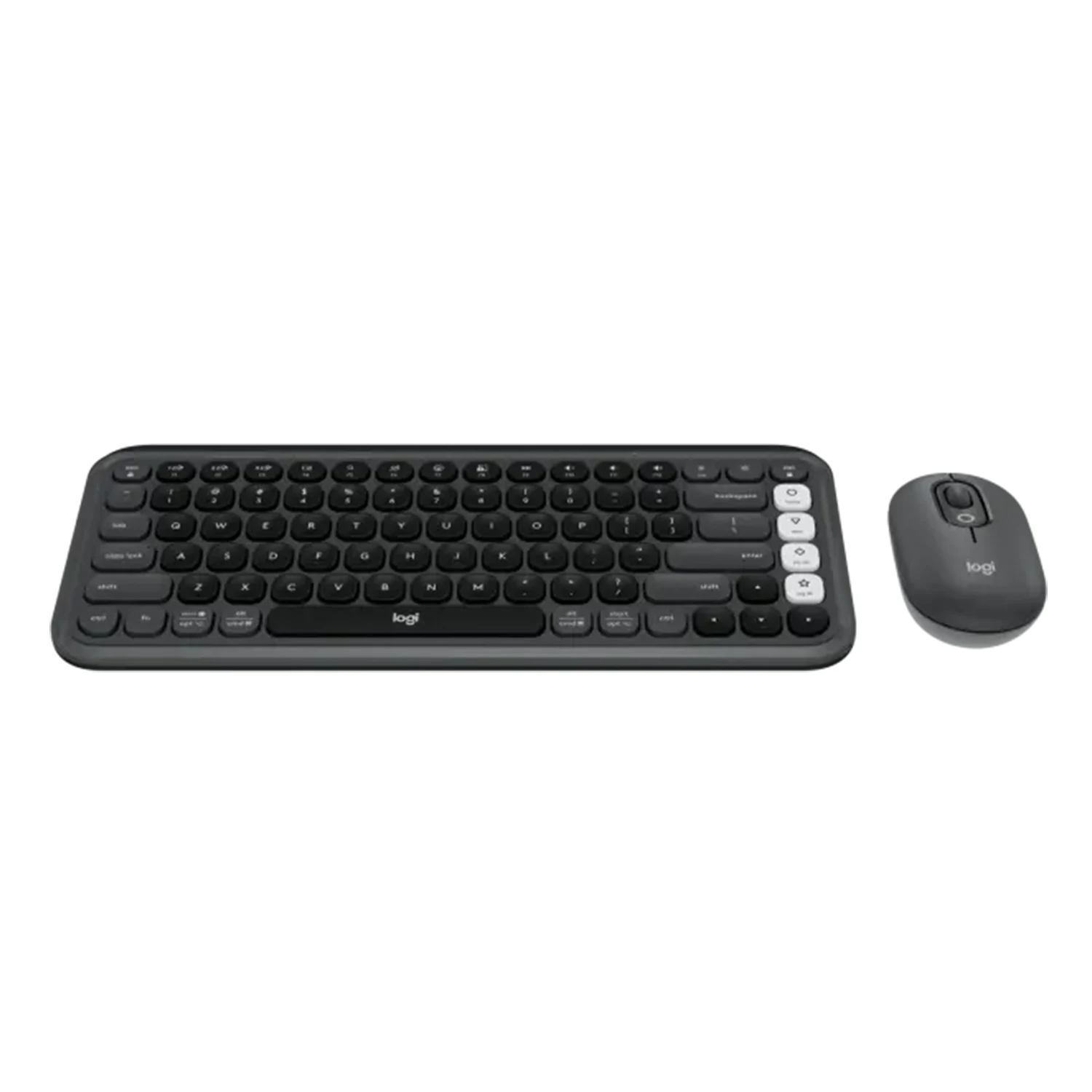 Logitech POP ICON Wireless Keyboard & Mouse Combo, Black - зураг 2