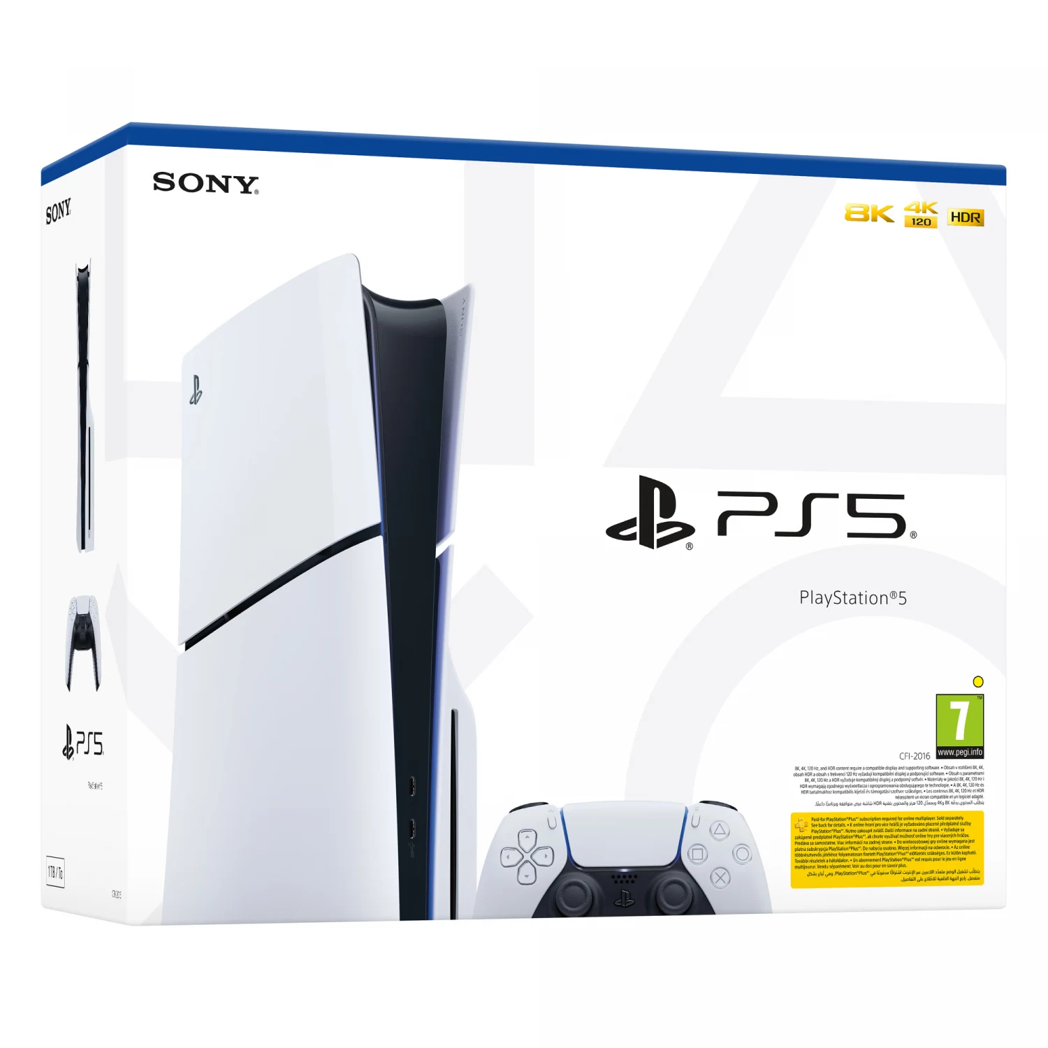 Sony PlayStation 5 Slim Disc Edition, White - зураг 4