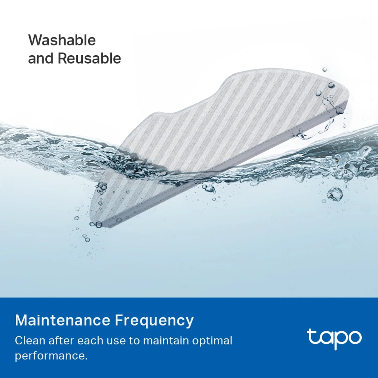 Tapo RVA300 Tapo Robot Vacuum Washable Mop Cloth - зураг 2