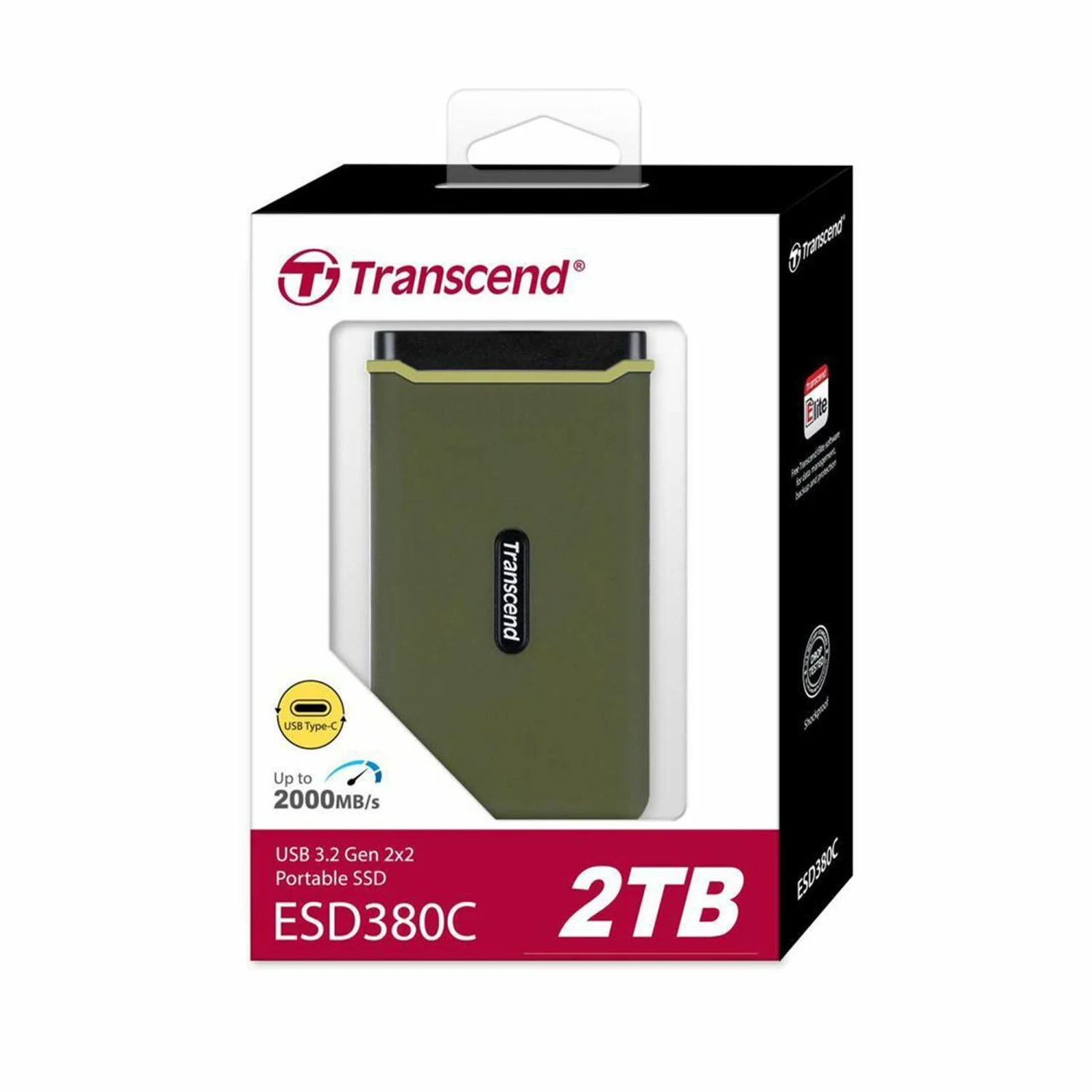 Transcend 2TB ESD380C USB 3.2 Gen2x2 Type-C Portable SSD TS2TESD380C / Зөөврийн Хард / - зураг 4