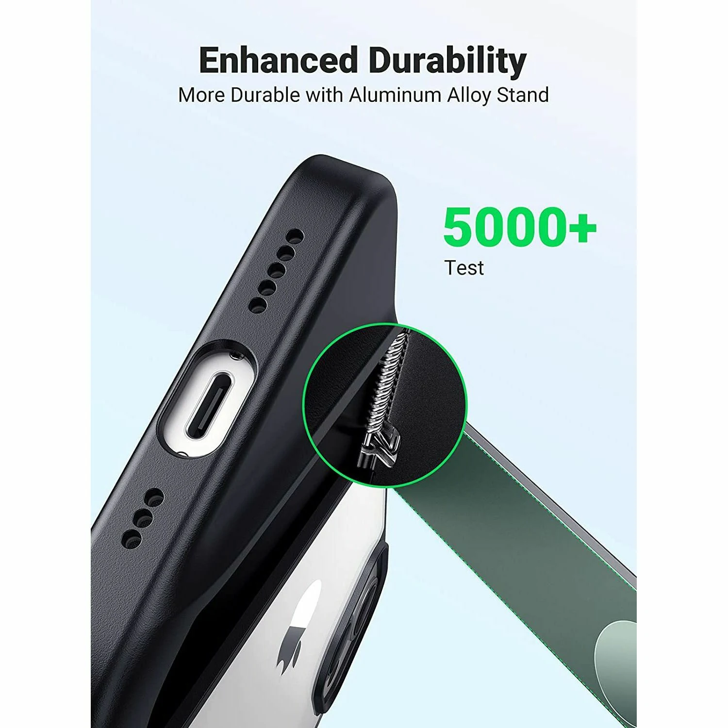 UGREEN Kickstand Protective Case for iPhone 13, Morandi Grey (90389) - зураг 3