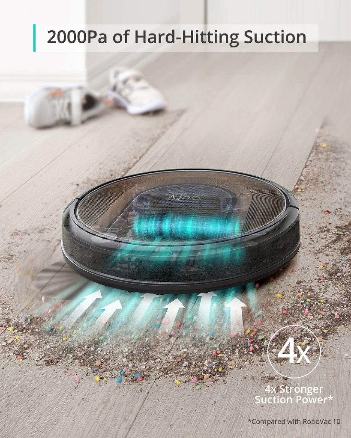 Eufy RoboVac G30 Robot Vacuum Hybrid Wi-Fi (T2253K11) - зураг 4