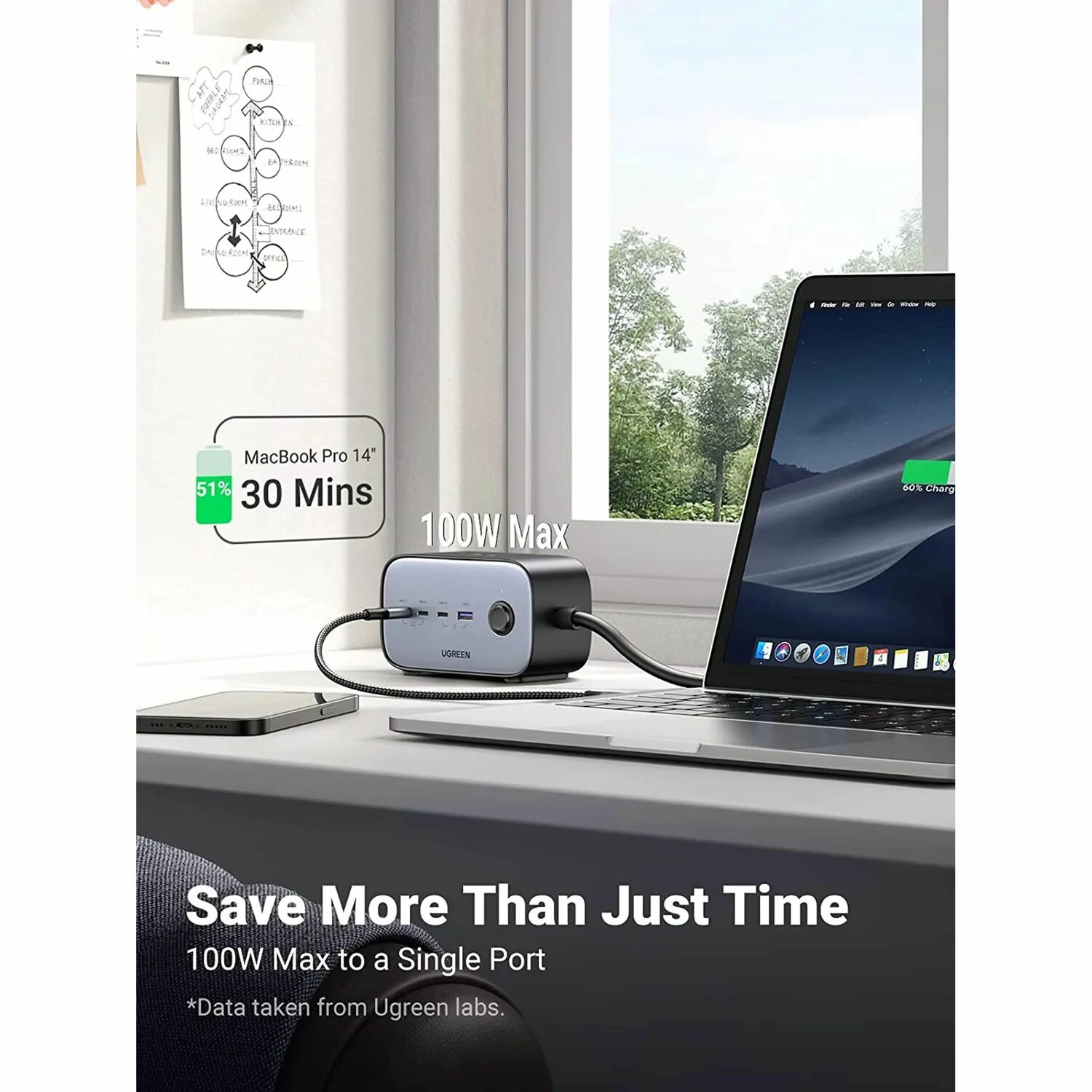 UGREEN DigiNest 100W USB-C DigiNest Pro Charging Station (60167) - зураг 3
