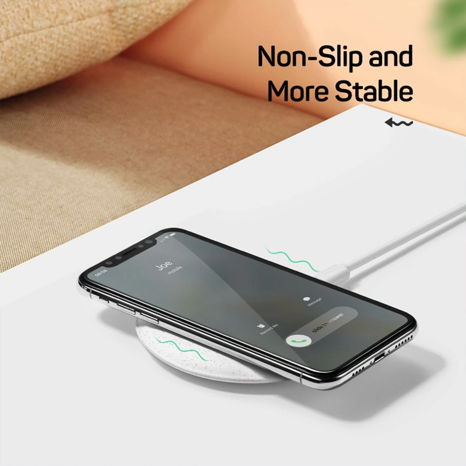UGREEN USB-A 15W Qi Wireless Charging Pad for iPhone (80537) - зураг 3