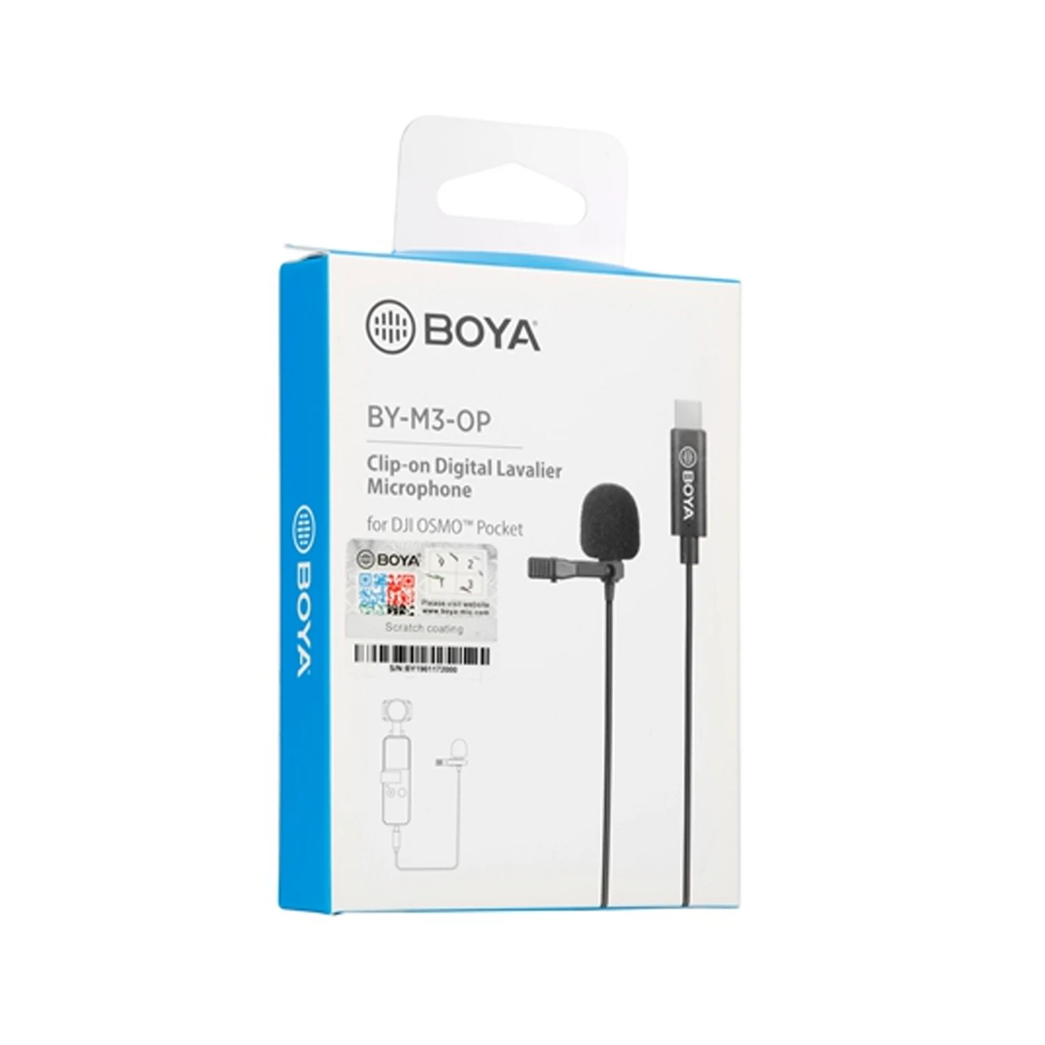 BOYA BY-M3-OP Clip-on Digital Lavalier Microphone for DJI OSMO Pocket / Микрофон / - зураг 4