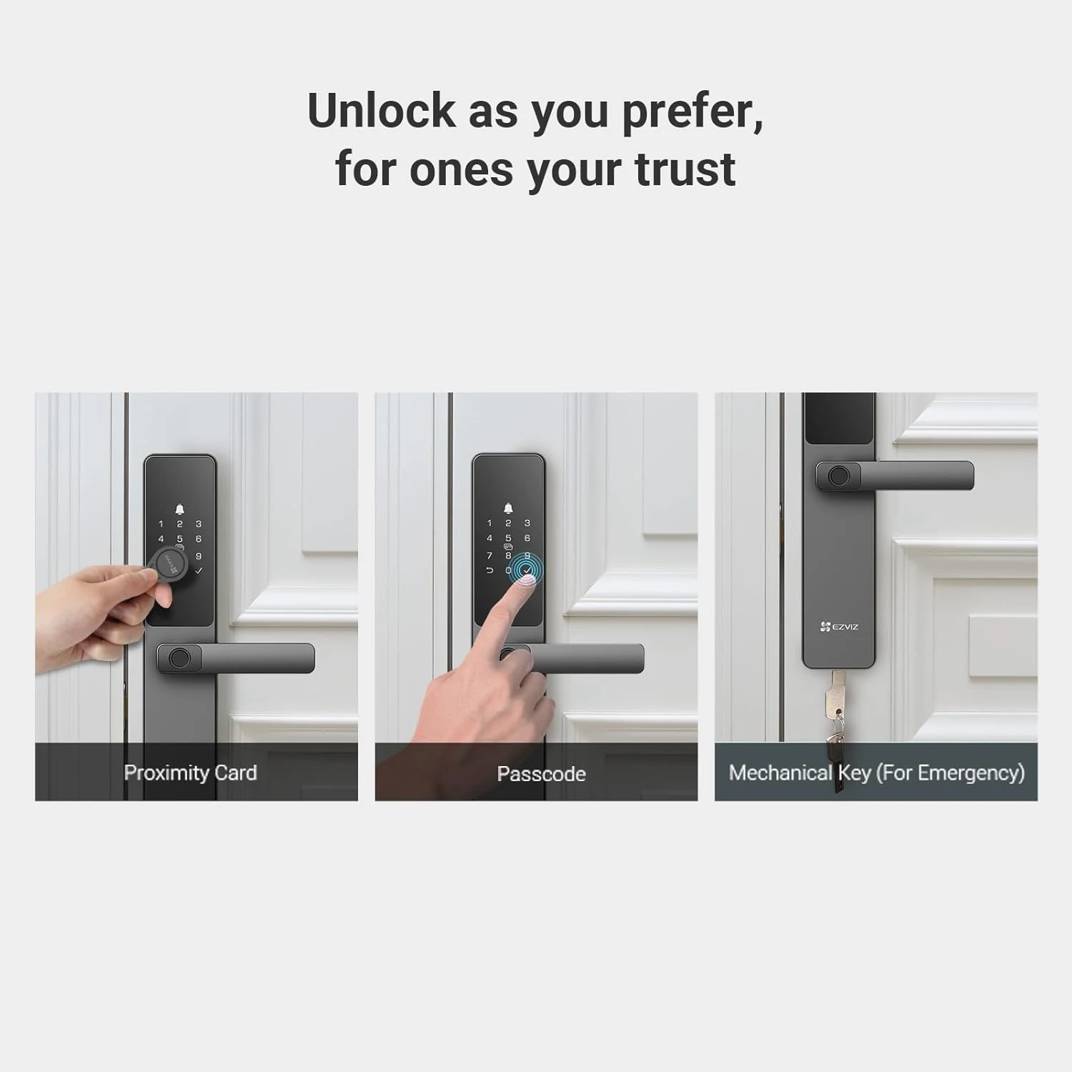 EZVIZ CS-DL05 Smart Fingerprint Lock (WBCP,M) - зураг 5
